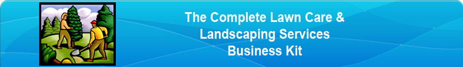 complete business kit for lawn care and landscaping services